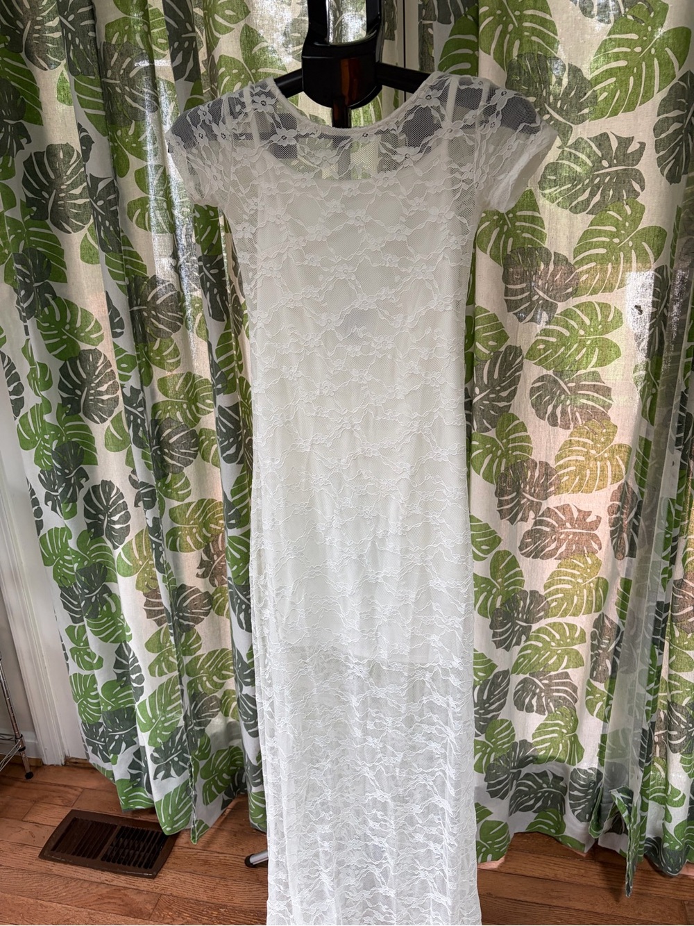 wild fable Ivory Lace Overlay Dress